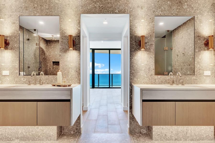 Furnished interior view inside a new home in , Pompano Beach (Image 11).