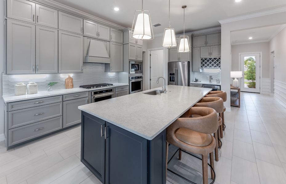 Furnished interior view inside a new home in Avondale at Avenir, Palm Beach Gardens (Image 27).