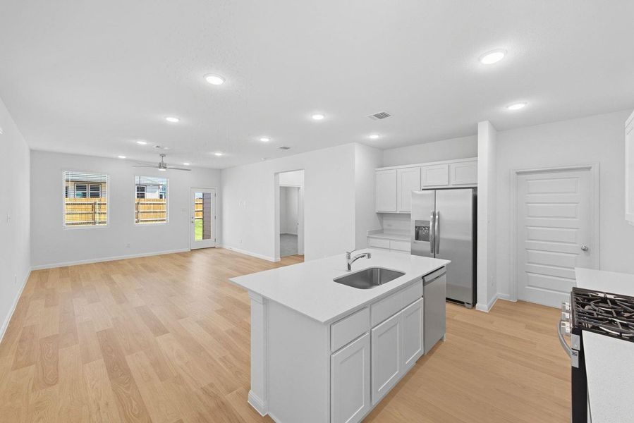 Furnished interior view inside a new home in Trinity Ranch, Elgin (Image 9). Furnished interior view inside a new home in Trinity Ranch, Elgin (Image 9).