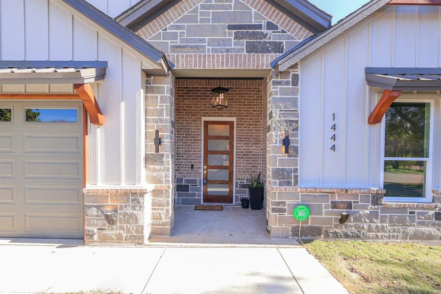 Exterior details and patio area of a home in , River Oaks (Image 3). Exterior details and patio area of a home in , River Oaks (Image 3).
