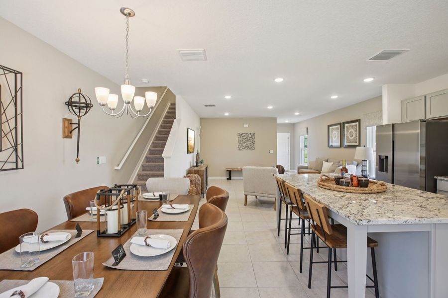 Furnished interior view inside a new home in Oak Creek Preserve, Lakeland (Image 6). Furnished interior view inside a new home in Oak Creek Preserve, Lakeland (Image 6).