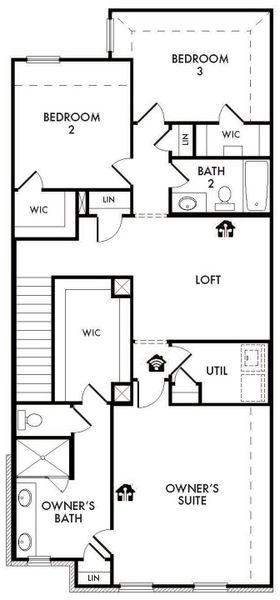 2D floor plan layout for the Lavon by Impression Homes in Timber Ridge, Corinth, TX (Image 4). 2D floor plan layout for the Lavon by Impression Homes in Timber Ridge, Corinth, TX (Image 4).