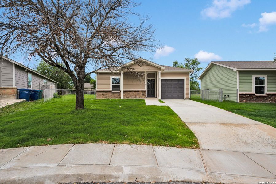 Front exterior of a new home in , San Antonio, TX, highlighting curb appeal (Image 2). Front exterior of a new home in , San Antonio, TX, highlighting curb appeal (Image 2).