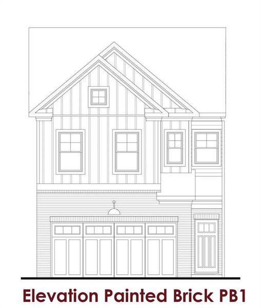 Exterior rendering of this home design in Millstone at Mundy Mill, Gainesville, GA (Image 3).