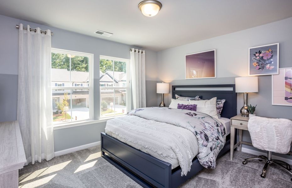 Furnished interior view inside a new home in Exchange at 401, Raleigh (Image 16).