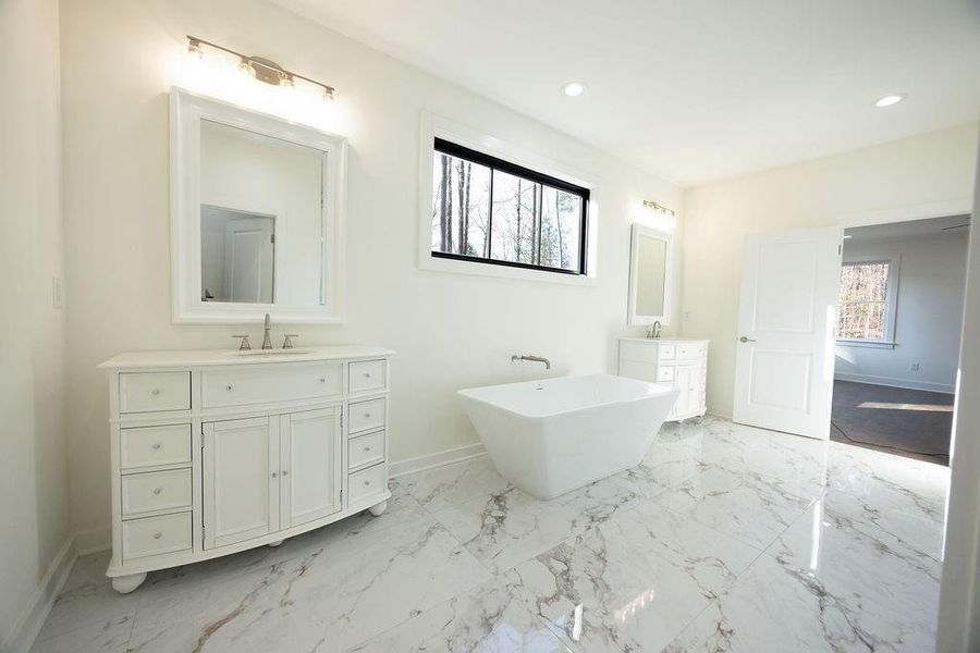 Furnished interior view inside a new home in , Atlanta (Image 10).