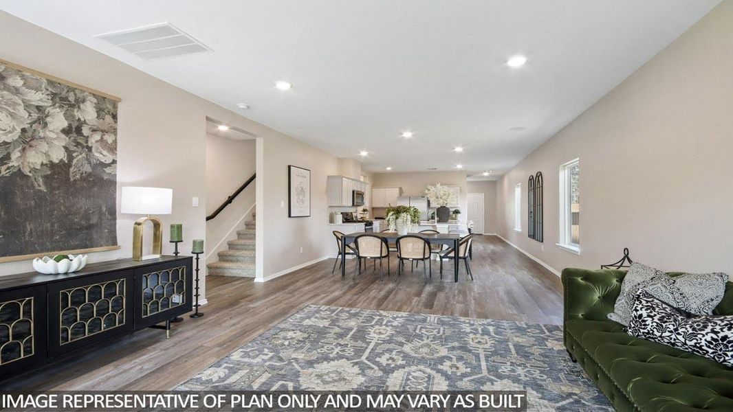 Furnished interior view inside a new home in Venetian Pines, Conroe (Image 12).