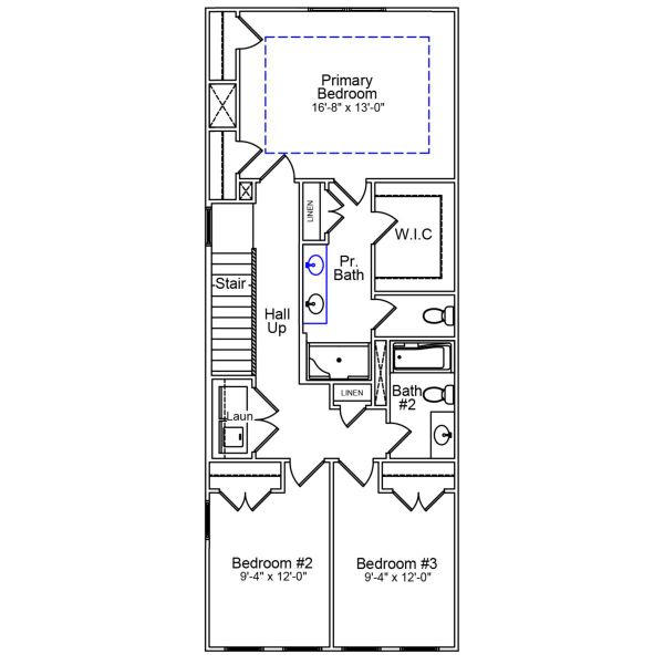 2D floor plan layout of this home in Sloan Station, Charlotte, NC (Image 3).