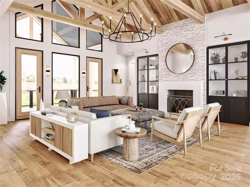 Furnished interior view inside a new home in , Mooresville (Image 5). Furnished interior view inside a new home in , Mooresville (Image 5).