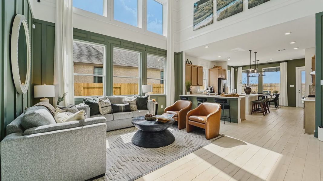 Representative furnished interior of a home built from the Laramie by Chesmar Homes in Wildrye 45', Waller (Image 7). Representative furnished interior of a home built from the Laramie by Chesmar Homes in Wildrye 45', Waller (Image 7).