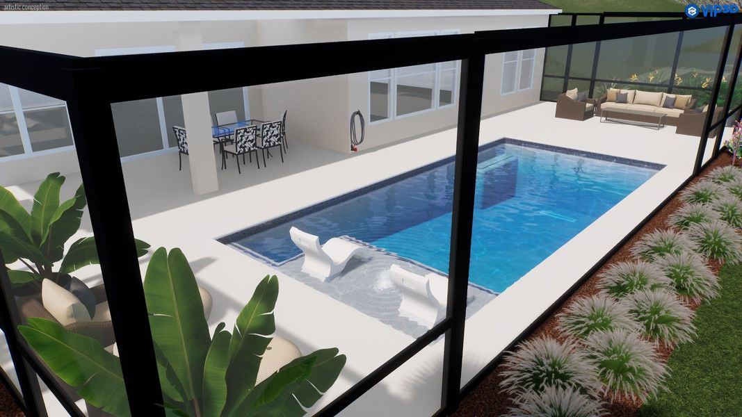 Exterior details and patio area of a home in Belterra, Port St. Lucie (Image 3). Exterior details and patio area of a home in Belterra, Port St. Lucie (Image 3).