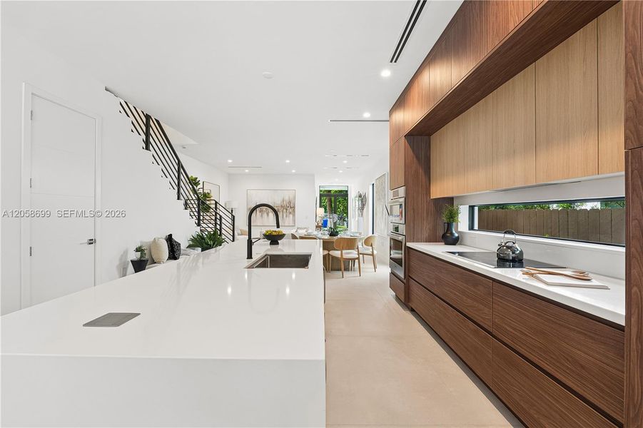 Furnished interior view inside a new home in , Miami (Image 15).