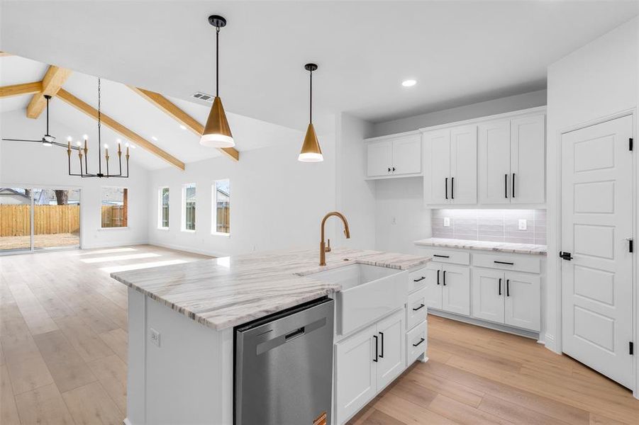 Furnished interior view inside a new home in , Fort Worth (Image 7). Furnished interior view inside a new home in , Fort Worth (Image 7).