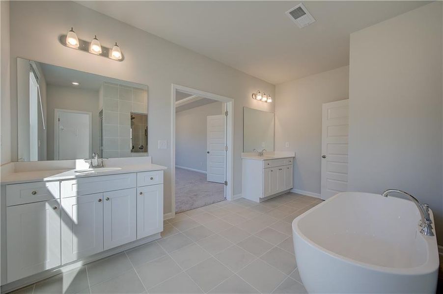 Furnished interior view inside a new home in Riverbend Overlook, Fayetteville (Image 5).