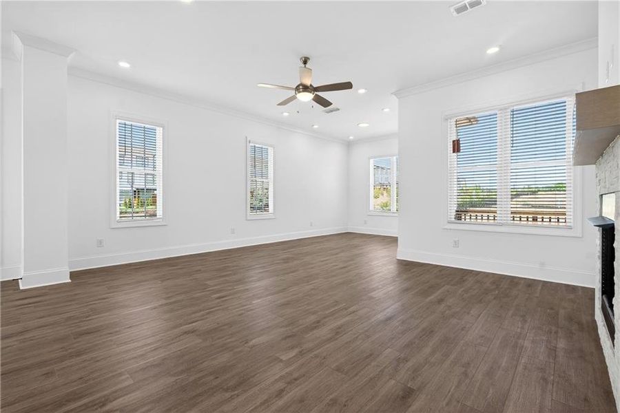 Spacious, unfurnished interior of a new home in Waterhaven, Cumming (Image 26). Spacious, unfurnished interior of a new home in Waterhaven, Cumming (Image 26).