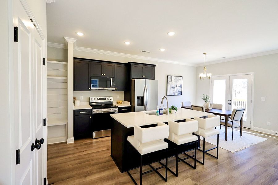 Furnished interior view inside a new home in The Eleuthera, Chattanooga (Image 11). Furnished interior view inside a new home in The Eleuthera, Chattanooga (Image 11).