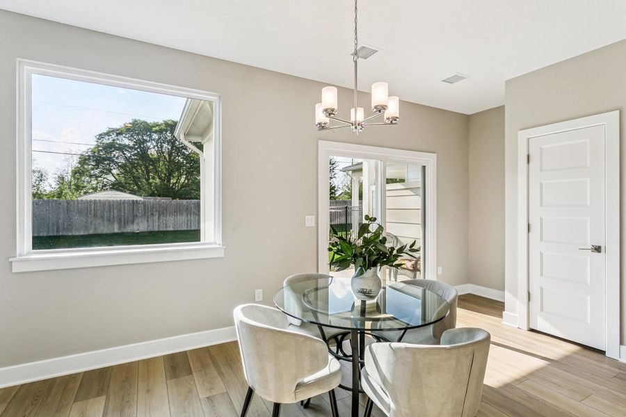 Furnished interior view inside a new home in Heritage Commons, Andover (Image 10).