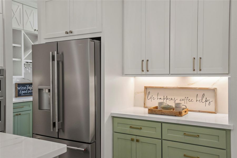 Stainless Steal Refrigerator Included.