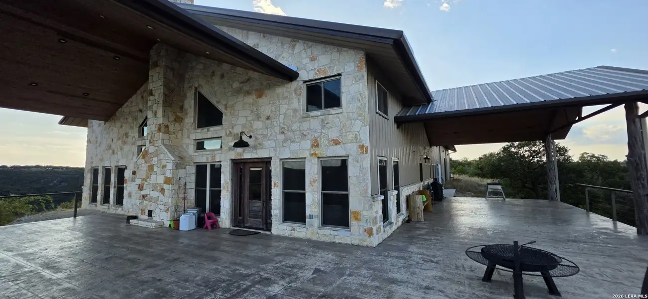 Exterior details and patio area of a home in , Leakey (Image 25).