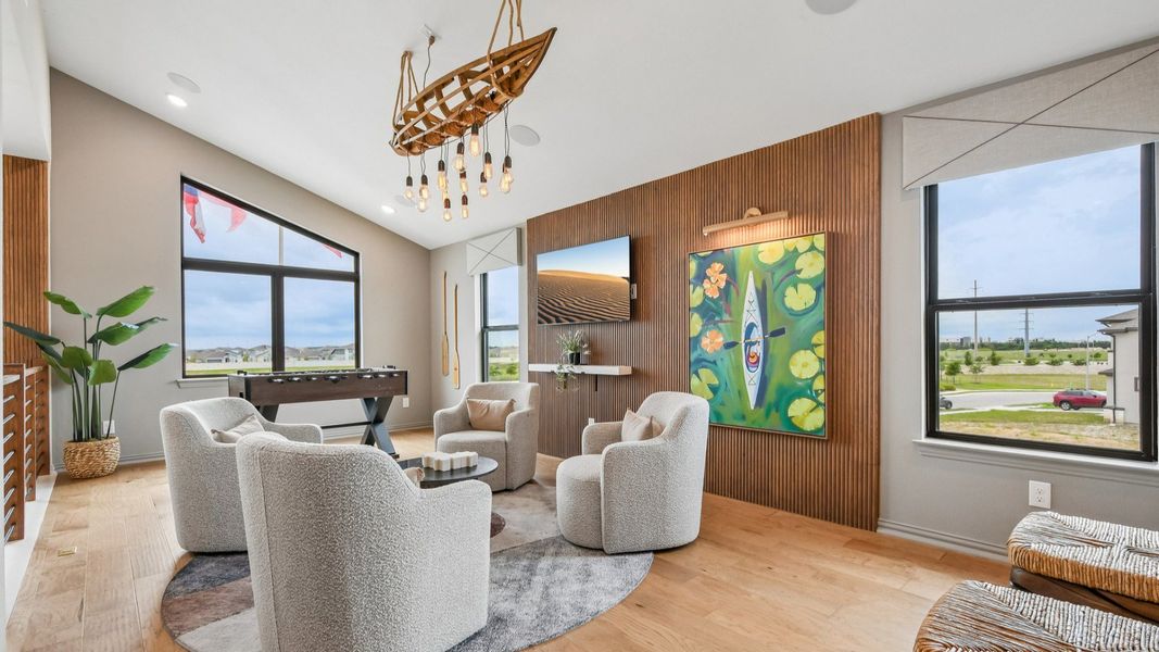 Representative furnished interior of a home built from the Elm by DRB Homes in Oaks at San Gabriel, Georgetown (Image 24).