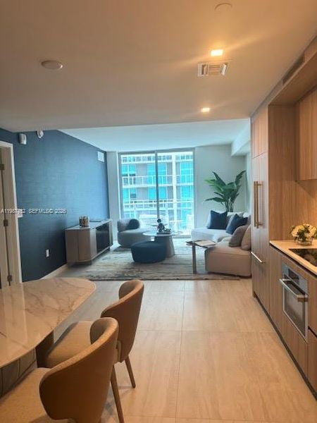 Furnished interior view inside a new home in , Miami (Image 5).