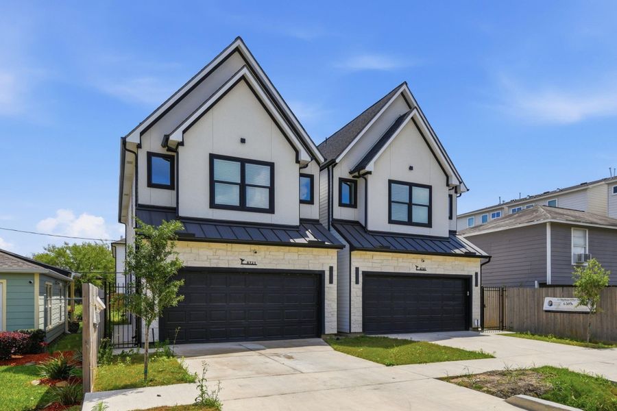 Front exterior of a new home in , Houston, TX, highlighting curb appeal (Image 2). Front exterior of a new home in , Houston, TX, highlighting curb appeal (Image 2).