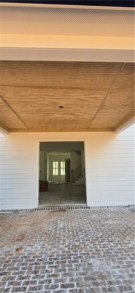 Exterior details and patio area of a home in , Marietta (Image 3). Exterior details and patio area of a home in , Marietta (Image 3).