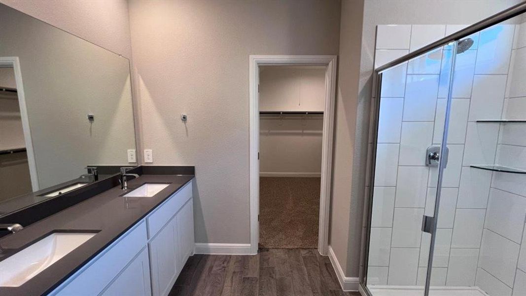 Furnished interior view inside a new home in Bluestem, Rhome (Image 8). Furnished interior view inside a new home in Bluestem, Rhome (Image 8).