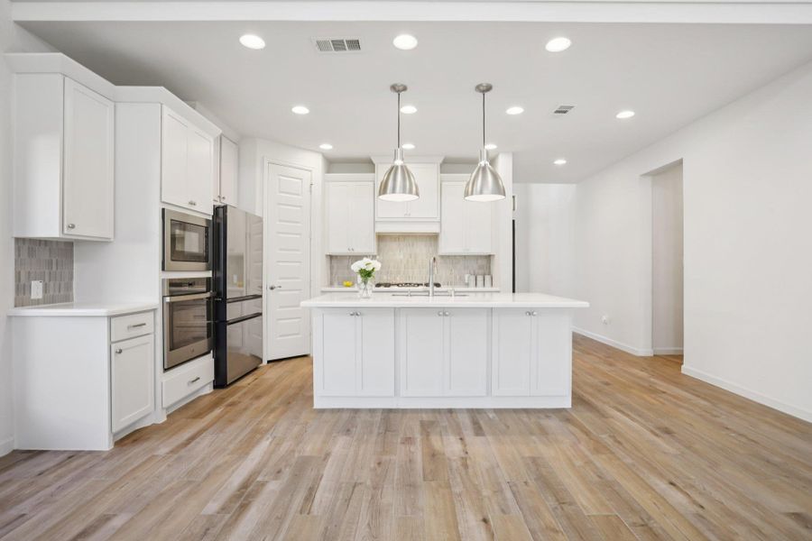 Furnished interior view inside a new home in , Leander (Image 9).
