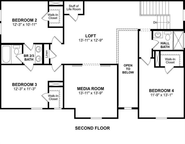 2D floor plan layout of this home in Elevon, Lavon, TX (Image 4). 2D floor plan layout of this home in Elevon, Lavon, TX (Image 4).