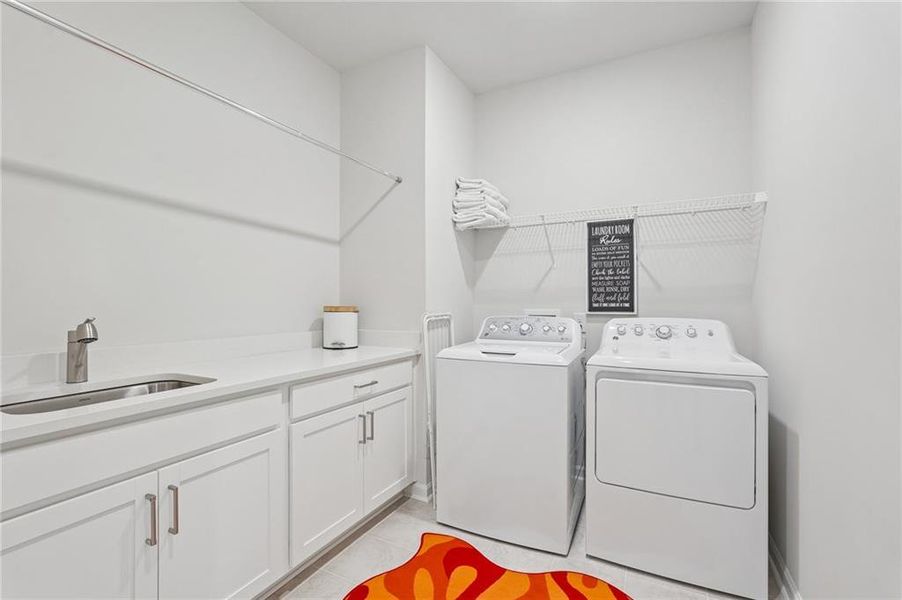 Furnished interior view inside a new home in Haley Station, Canton (Image 19).