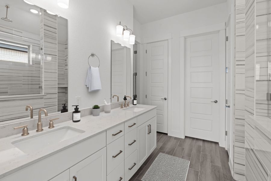 Representative furnished interior of a home built from the Axtell by Pulte Homes in Corley Farms, Boerne (Image 6).