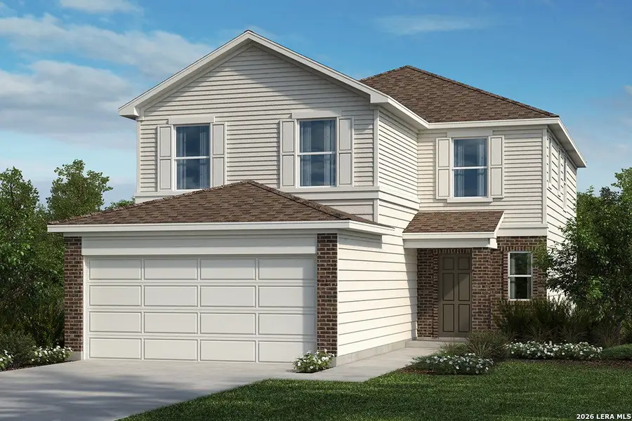 Front exterior of a new home in Spanish Trails, San Antonio, TX, highlighting curb appeal (Image 1). Front exterior of a new home in Spanish Trails, San Antonio, TX, highlighting curb appeal (Image 1).