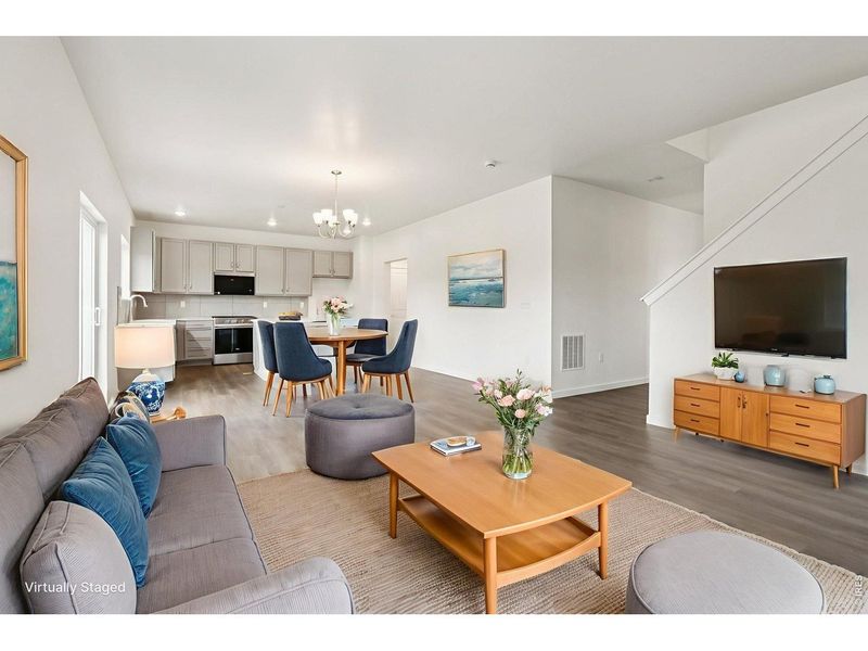 Furnished interior view inside a new home in Bloom, Fort Collins (Image 12). Furnished interior view inside a new home in Bloom, Fort Collins (Image 12).