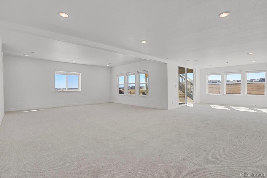 Finished walkout basement