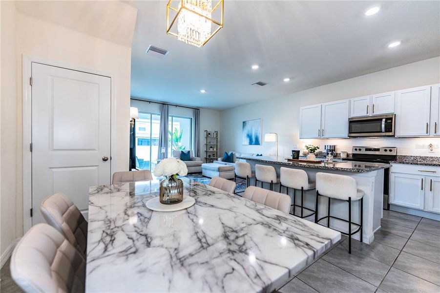 Furnished interior view inside a new home in , Plant City (Image 45).