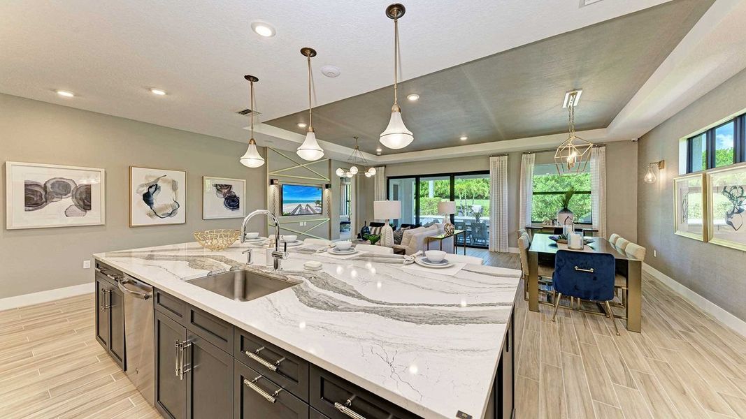 Kitchen - Model shown is without Bonus Room