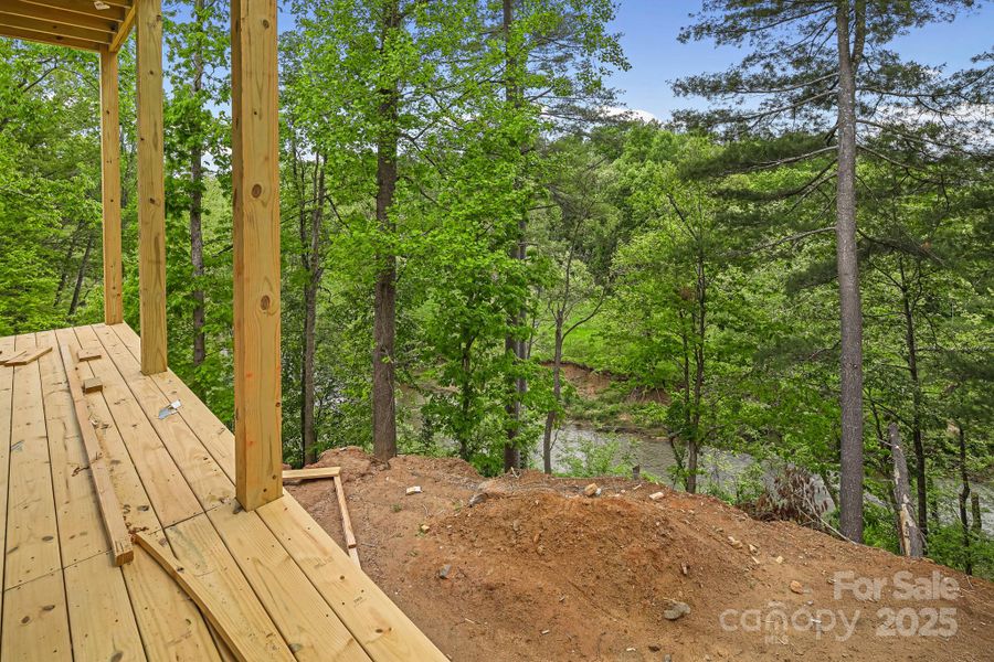 Exterior details and patio area of a home in , Asheville (Image 11). Exterior details and patio area of a home in , Asheville (Image 11).
