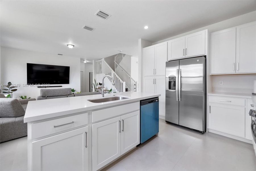 Furnished interior view inside a new home in , Miami (Image 11).