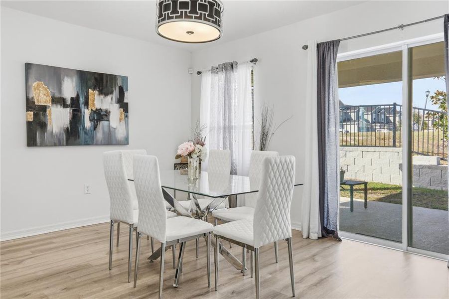 Furnished interior view inside a new home in Bellaviva I at Westside, Davenport (Image 17).