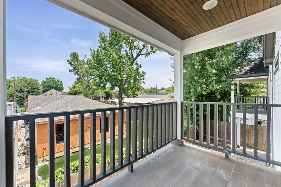 Exterior details and patio area of a home in , Houston (Image 21).