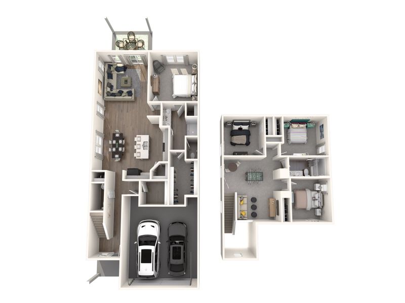 2D floor plan layout of this home in Pleasant Brook, Piedmont, SC (Image 3).
