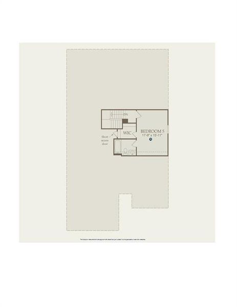 2D floor plan layout of this home in Enclave at Parkway Village, Fairburn, GA (Image 3).