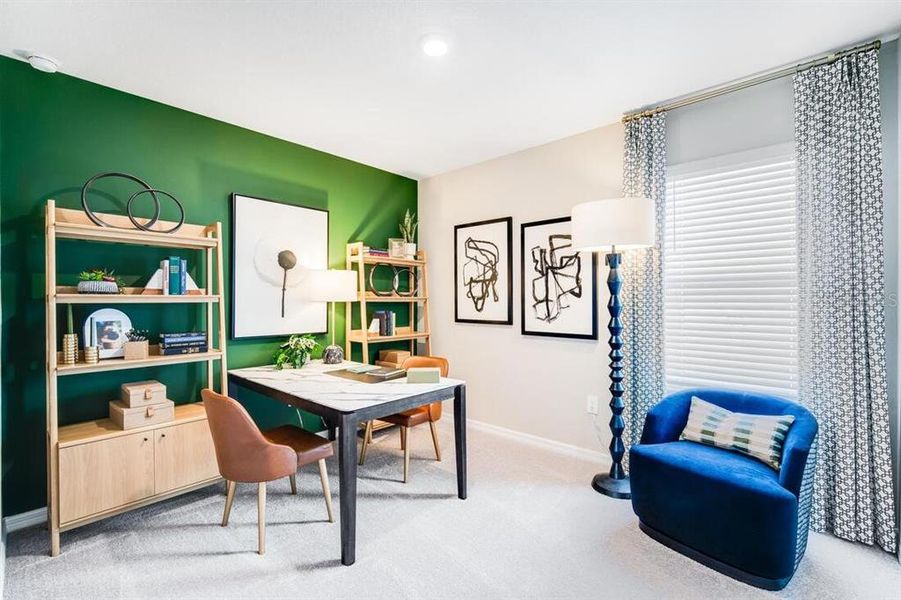 Furnished interior view inside a new home in Waterstone, Groveland (Image 27).