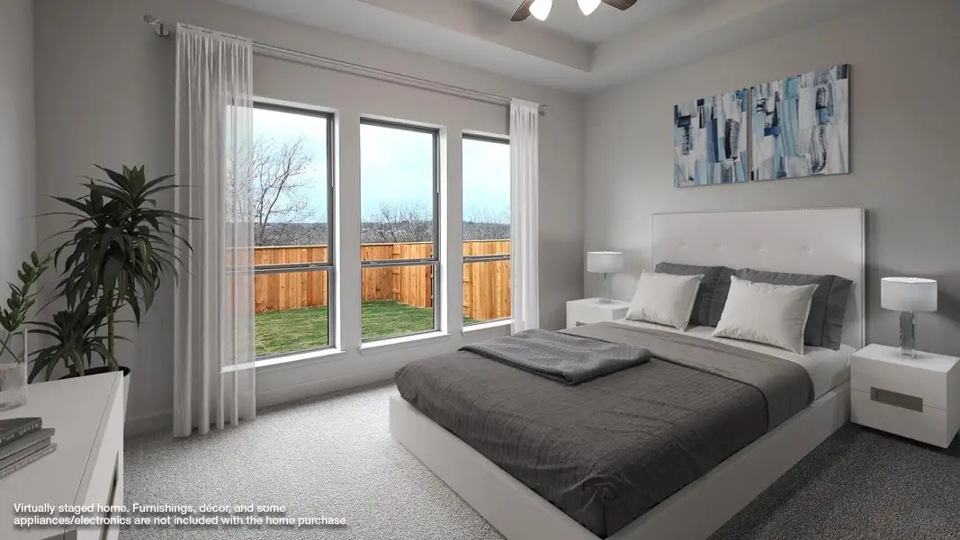 Furnished interior view inside a new home in Crosswinds, Kyle (Image 6).