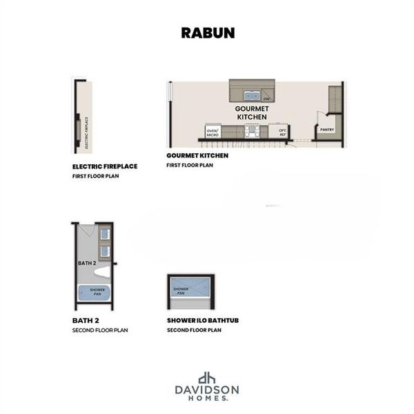 2D floor plan layout of this home in The Bluffs, Canton, GA (Image 4).