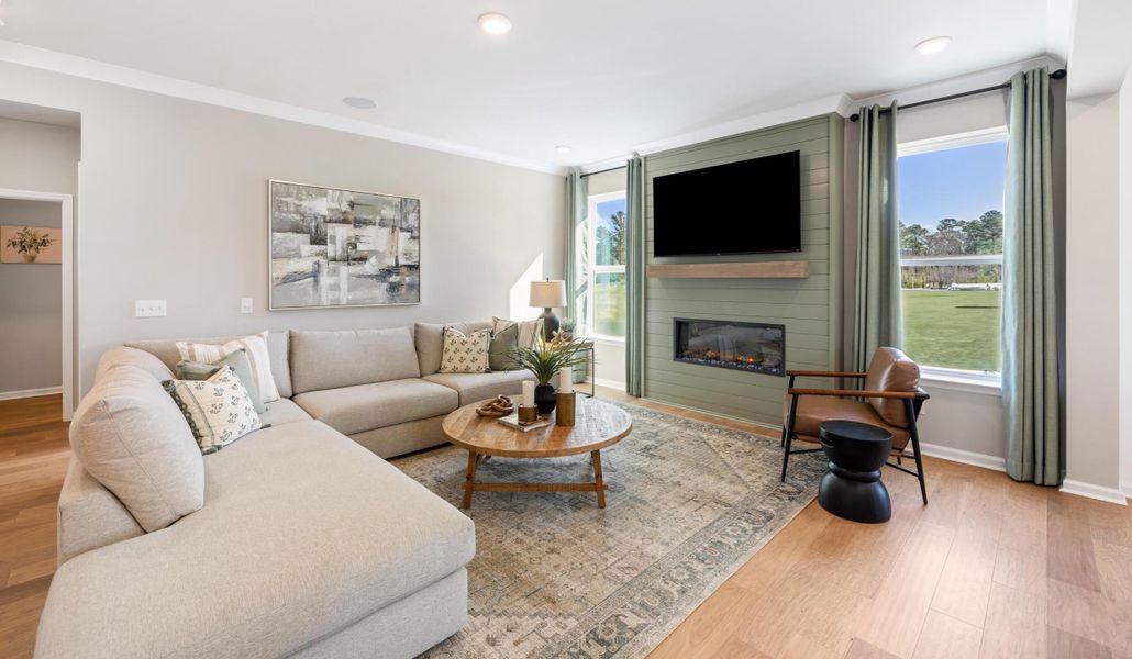 Furnished interior view inside a new home in The Oaks, Goose Creek (Image 28).