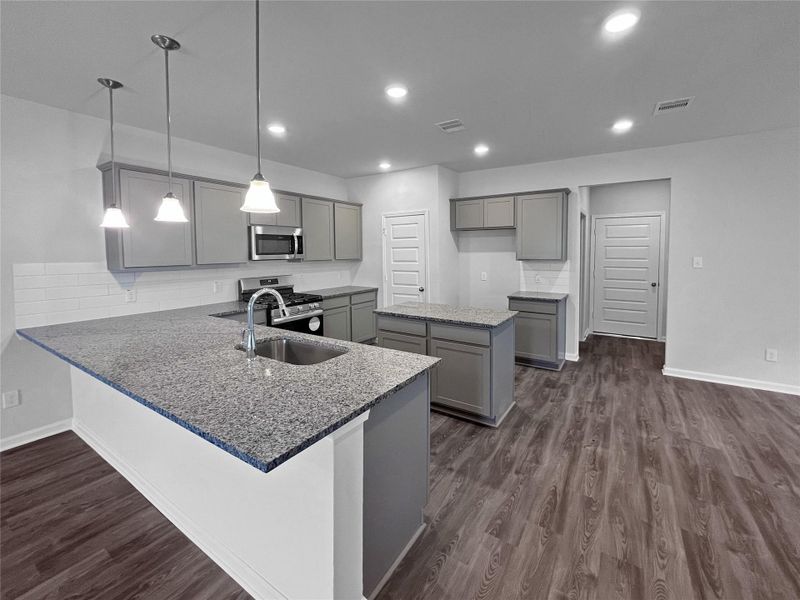 The Sparrow II- Kitchen. Sample image for illustration; upgrades, options, and colors may vary. The Sparrow II- Kitchen. Sample image for illustration; upgrades, options, and colors may vary.