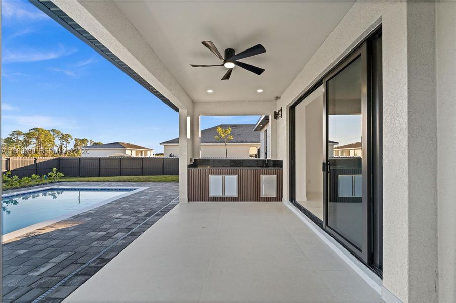 Exterior details and patio area of a home in , Cape Coral (Image 3).
