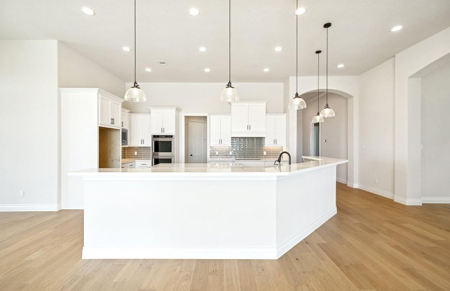 Furnished interior view inside a new home in Bridgeland 60′, Cypress (Image 17).